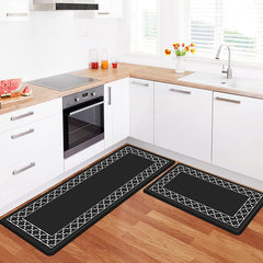 Easy-to-Clean Non-skid Natural Rubber Kitchen Rug Anti-Slip Washable Floor Mat_0