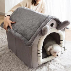 Removable and Washable Foldable Pet Sleeping Bed_3