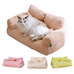 Luxurious Plush Sofa Bed for Cats and Small Dogs_5