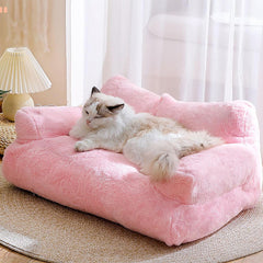 Luxurious Plush Sofa Bed for Cats and Small Dogs_1