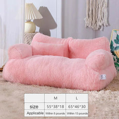 Luxurious Plush Sofa Bed for Cats and Small Dogs_6