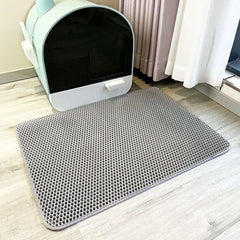 Double Layer Waterproof Cat Litter Mat Non-slip Washable Cat Sand Mat_1