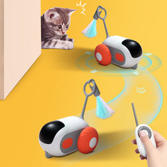 Rechargeable Interactive Remote Control Toy Car for Cats_1