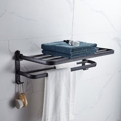 Wall Mount Foldable AluminumTowel Rack_2