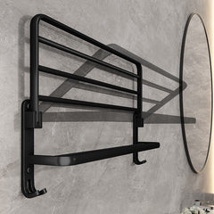 Wall Mount Foldable AluminumTowel Rack_5