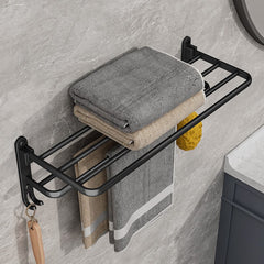 Wall Mount Foldable AluminumTowel Rack_6