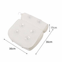 Non-Slip Suction Cups Air Mesh Bath Pillow for Bathtub_8