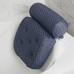 Non-Slip Suction Cups Air Mesh Bath Pillow for Bathtub_6