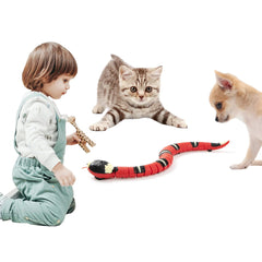 Smart Sensing Cat Toys Interactive Automatic Electronic Snake_1