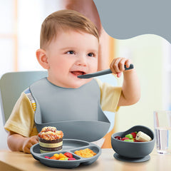 6-Piece Silicone Children's Meal Training Set Cutlery_3