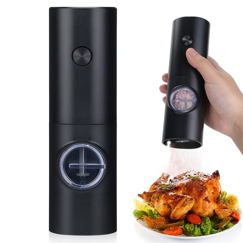 Coarseness Adjustable Refillable Electric Salt And Pepper Grinder_0