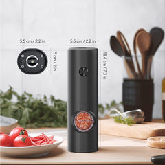 Coarseness Adjustable Refillable Electric Salt And Pepper Grinder_9