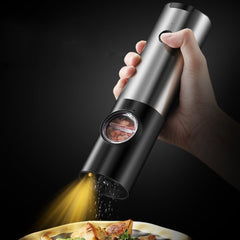 Coarseness Adjustable Refillable Electric Salt And Pepper Grinder_4