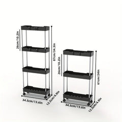 Multi-purpose Portable Bathroom Storage Rack on Wheels_6