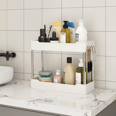 Multi-purpose Portable Bathroom Storage Rack on Wheels_2