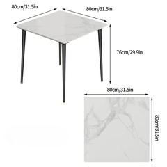 Square Marble Dining Table- Perfect for Restaurants, Kitchens, Cafes and Shops_14