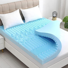 Memory Foam Mattress Topper 7-Zone Gel BAMBOO COVER 5cm_1