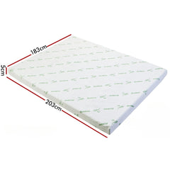 Memory Foam Mattress Topper 7-Zone Gel BAMBOO COVER 5cm_8