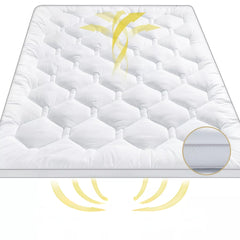 Mattress Topper Pillowtop Luxury Bedding Mat Pad Cover 7 cm_5