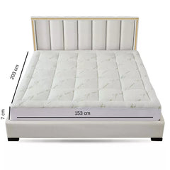 Mattress Topper Pillowtop Luxury Bedding Mat Pad Cover 7 cm_7