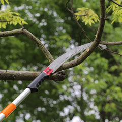 Manual Pole Saw Extendable Tree Pruner Sharp Steel Blade_0