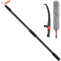 Manual Pole Saw Extendable Tree Pruner Sharp Steel Blade_3