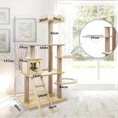 Cat Tree Scratching Post Tower Condo House Furniture_5