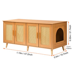 Cat Litter Box Enclosure for 2 Cats Litter Box Furniture_15