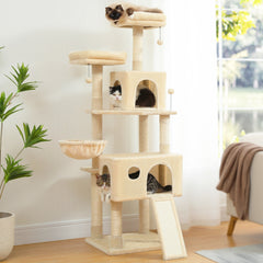 Large Cat Tree Double Condos Sisal Scratching Posts_7