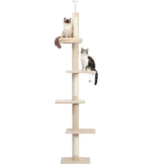 Cat Tree Condo Scratching Post Floor to Ceiling_1