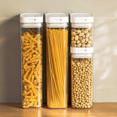 Pasta Storage Box Transparent Plastic Grain Seal Tank_0