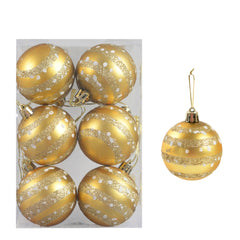 6pcs Transparent Snow Christmas Balls Pendants for Christmas Tree Decoration_8