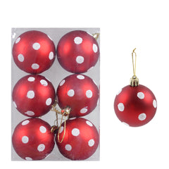 6pcs Transparent Snow Christmas Balls Pendants for Christmas Tree Decoration_9