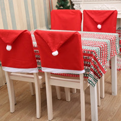 Christmas Chair Cover Christmas Decoration for Home Table Dinner Chair Back_0