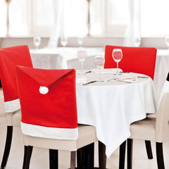 Christmas Chair Cover Christmas Decoration for Home Table Dinner Chair Back_2