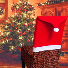 Christmas Chair Cover Christmas Decoration for Home Table Dinner Chair Back_4