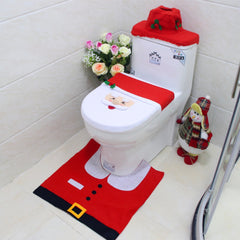 Christmas Toilet Seat Covers Creative Santa Claus Bathroom Mat_2