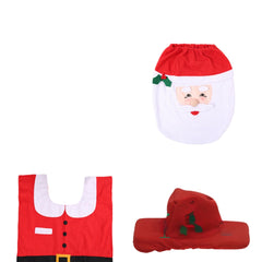 Christmas Toilet Seat Covers Creative Santa Claus Bathroom Mat_4