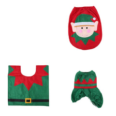 Christmas Toilet Seat Covers Creative Santa Claus Bathroom Mat_5