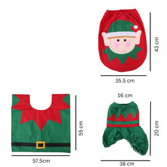 Christmas Toilet Seat Covers Creative Santa Claus Bathroom Mat_6