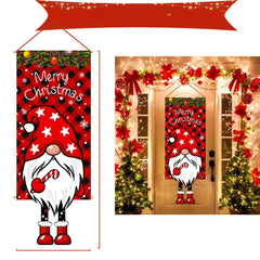 Christmas Hanging Flag Porch Door Banner_9