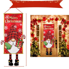 Christmas Hanging Flag Porch Door Banner_11