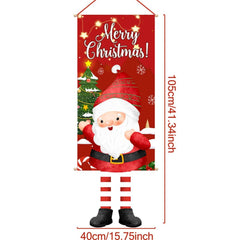 Christmas Hanging Flag Porch Door Banner_14