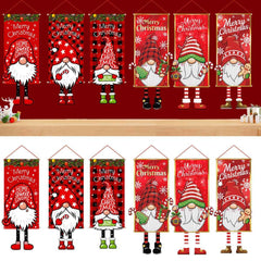 Christmas Hanging Flag Porch Door Banner_1