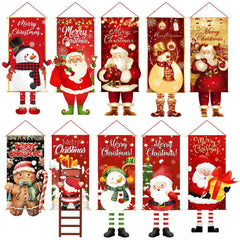 Christmas Hanging Flag Porch Door Banner_2