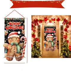 Christmas Hanging Flag Porch Door Banner_3