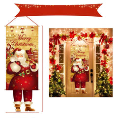 Christmas Hanging Flag Porch Door Banner_4