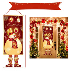 Christmas Hanging Flag Porch Door Banner_5