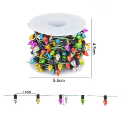 5M Colorful Bulbs String Garland Christmas Home Decorations Not LED_7