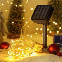 200 LED Solar Waterfall String Lights for Garden Christmas Decor_3